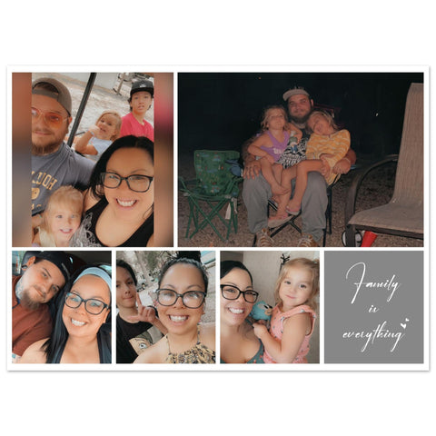 Gelato Premium 7x5 Poster - Family is Everything - 5 Photos Masengale