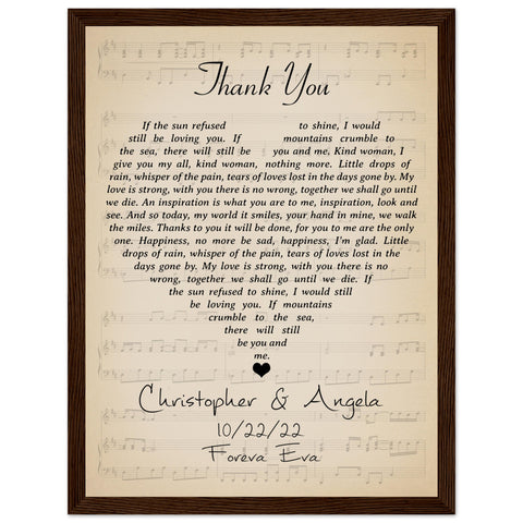 Gelato Premium Black Framed 12x16 - Christopher & Angela 10/22/22 - Foreva Eva