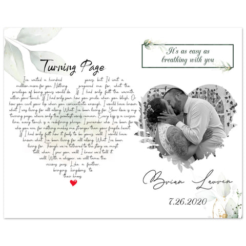 Gelato Premium Matte 20x16 Poster - Brian & Lauren 7.26.2020 - Breathing With You