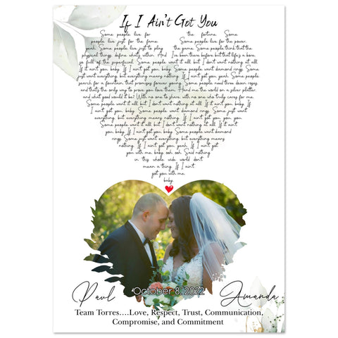 Gelato Premium 8x12 Poster - Amanda & Paul October 8, 2022 - If I Ain't Got You