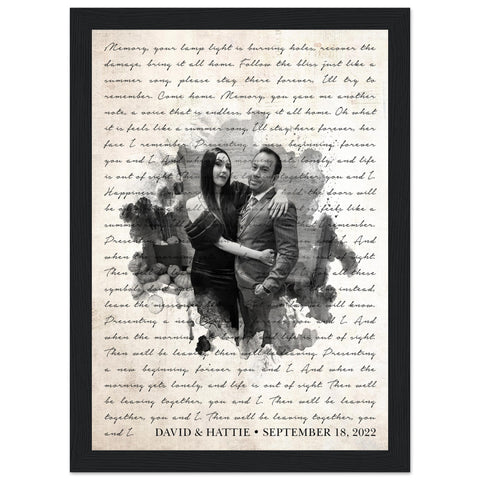 Gelato Premium Black Framed 8x12 - David & Hattie - September 18, 2022