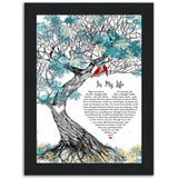 Premium Matte Black Framed 6x8 - In My Life - Design 4