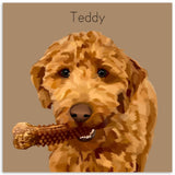 Gelato Premium Matte 20x20 Poster - Dog 2.6 - Teddy