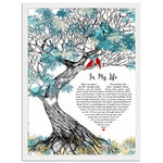 Gelato Premium Matte 12x16 White Framed - In My Life - Design 4