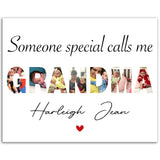 Gelato Premium Matte 20x16 Poster - Word Photo Collage Grandma - Harleigh Jean