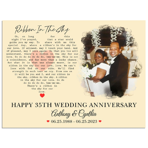 Gelato Premium Matte 40x30 Poster - Ribbon In The Sky - Anthony & Cynthia