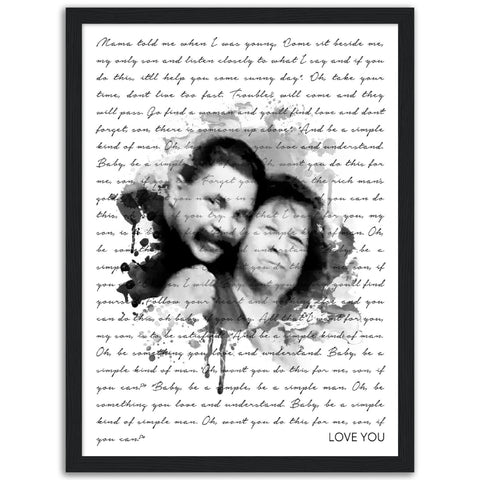 Gelato Premium Matte 12x16 Framed - Simple Man - Love You NORMA