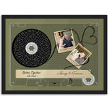 Gelato Premium Matte 16x12 Black Framed - Cassette Avocado Better Together - Rachel & Michael Always & Forever