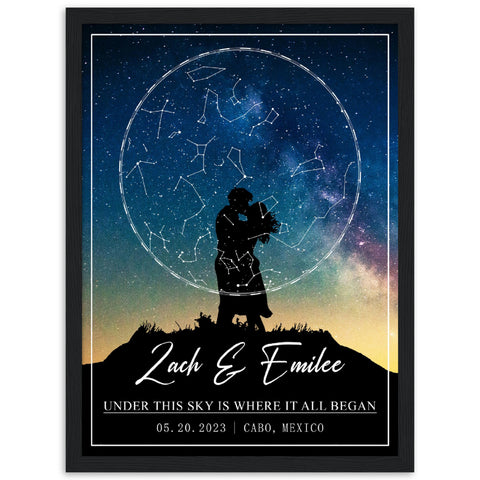 Gelato Premium Matte 12x16 Black Framed - Zach & Emilee - BG6 Cabo, Mexico