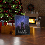 Star map -- Lucas & Erica 09-10-2020 -- Canvas 18x24 -- printify