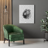 Lyrics -- Michael & Lisa 11.6.2020 -- Canvas 24x30 -- Printify