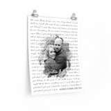 Lyrics Song -- Poster/ 16''x20'' -- Ty & Cynthia