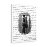 Lyrics -- Darin and Trisha 10/13/2019 -- Canvas 24x30 -- Printify