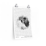 Lyrics -- Ron & Carrie 5.15.2021 -- 12x18 -- Printify