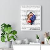 Lyrics Song -- Canvas 11"X14" -- Hashem & Kristyn