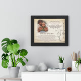 Printify Black Framed 14x11 Poster - Wish You Were Here - Our Guardian Angel. We Love You!