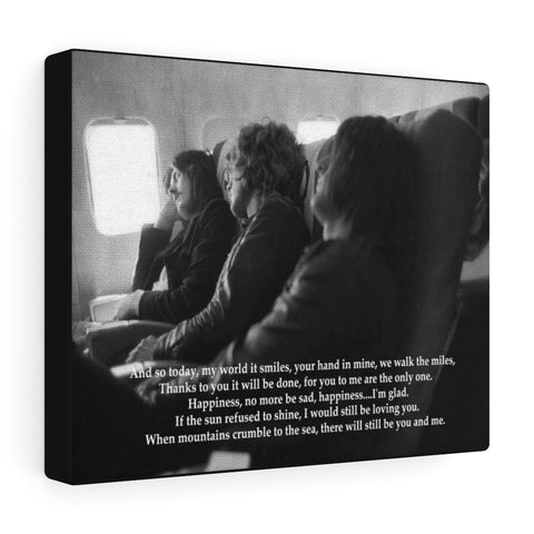 Thank You Lyrics Print -- Canvas 8"x10" -- 29 -- Printify