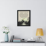 Lyrics -- Don't Let The Sun Catch You C -- Black framed 16x20 -- Printify