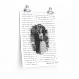 Lyrics Song -- poster/ 11''x14'' -- Zachary and Julia