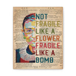 Canvas Printify 8x10 - RBG Not Fragile - Design 1