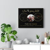 Star map -- Dale & Connie February 27, 2021 -- Canvas 11x14 -- Printify