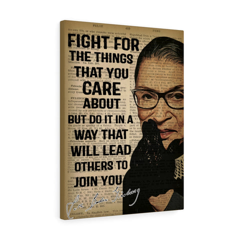 CREATORY Fight for The Thing That You Care About -- Canvas 18"X24" -- 1 -- printify