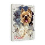 Dog poster -- Brutus -- Canvas 12x16 -- Printify
