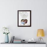 Lyrics Song -- Black framed poster/ 16"x20" -- Jeffrey & Kristy