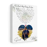 Lyrics -- Sarah and Mike -- Canvas 8x10 -- Printify