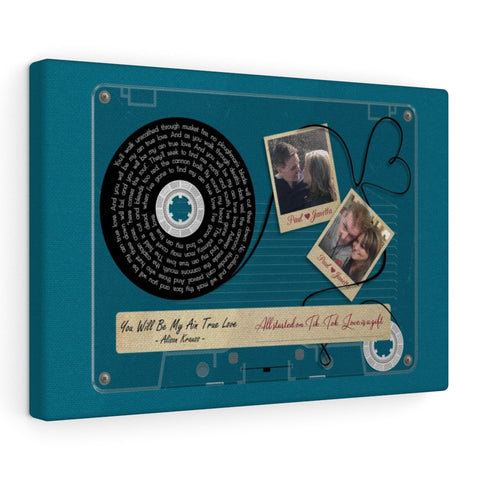 Cassette -- Paul & Janetta All started on Tik -- Canvas 12"X18" -- Printify