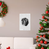 Lyrics -- Brianna and James 01.30.2021 -- 12x18 -- Printify