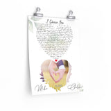 Lyrics -- Mike & Chelsea 7-11-2020 -- 11x14 -- Printify