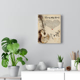 I Cross My Heart Lyrics -- Canvas 8x10 -- 16 -- printify