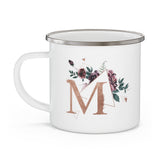 Initials Wild Nature -- Mindy -- Enamel Mug -- Printify