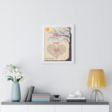 Lyrics Song -- White framed poster/ 16"x20" -- From a Star is Born