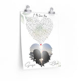 Lyrics -- Clara & Sergio Nov 21 2015 -- 11x14 -- Printify