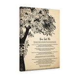 Lyrics -- You & Me -- Canvas 18x24 -- Printify