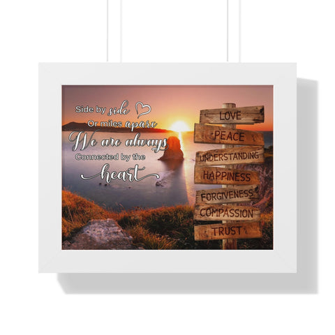 Name Street Sign -- White framed poster/ 11"x14" -- Understanding,Happiness