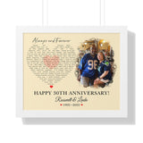 Gifts White Framed Poster 16"x20" -- Roosevelt & Linda 1992~2022