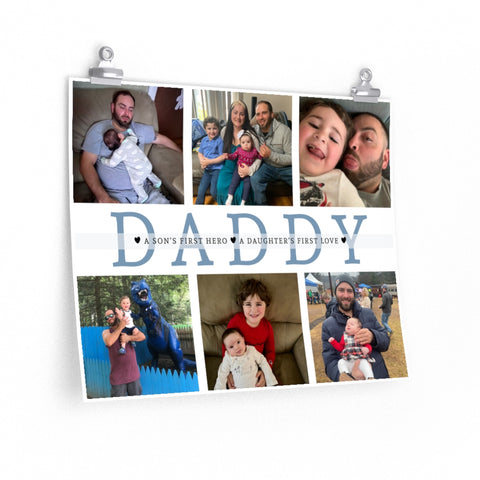 Family Prints -- Poster/ 16''x20'' -- a son’s first hero