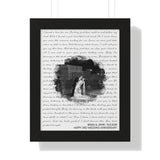 Lyrics -- Brian & Jamie 10.5.2018 -- Black frame 11x14 -- Printify