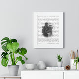 Music Lyrics Song -- White framed 11"x14" -- Mark & Nicola