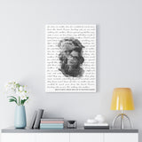Lyrics -- Back to Back, Side by Side -- Canvas 18x24 -- printify