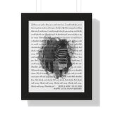 Lyrics -- Jeff & Kim 03/31/2022 -- Black framed 11x14 -- Printify