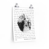 Lyrics Song -- poster/ 11''x14'' -- Michael & Lis