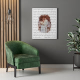 Music Lyrics Song -- Canvas 24"x30" -- Larry & Lisa