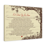 Lyrics -- El Toro y La Luna -- Canvas 18x24 -- Printify