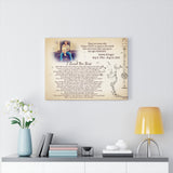Lyrics -- Lewey Kruger Sep 9, 1954 - Aug 12, 2021 -- Canvas 18x24 -- Printify