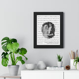 Lyrics -- Damon & Meredith 03.28.1998 -- Black framed 11x14 -- Printify