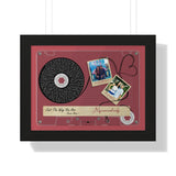 Lyrics -- Jacqueline & Eduardo March 19th 2018 -- Black framed 12x16 -- Printify